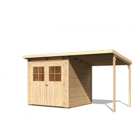  Karibu | Tuinhuis Glücksburg 3 met Overkapping | Onbehandeld 211445-10